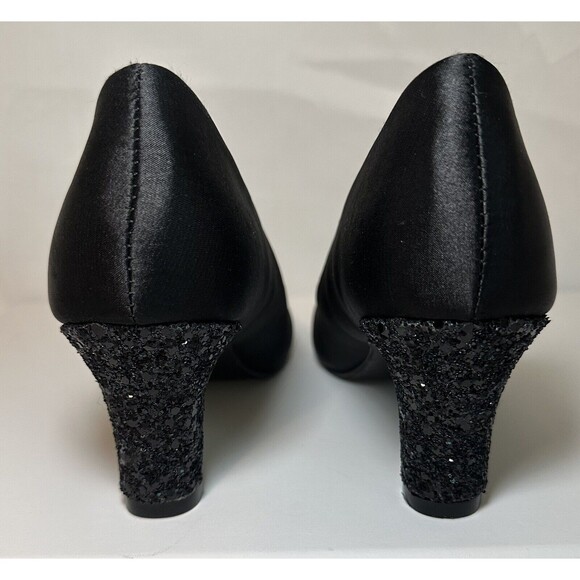 Badgley Mischka Glitter Heel Dress Shoes GIRLS SIZE 5‎ - Picture 4 of 8